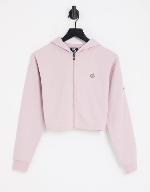 Dare 2b - Lounge About - Cropped hoodie van co-ord set in roze