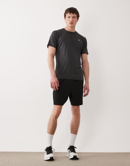 Dare 2b – Persist – Leichtes T-Shirt in meliertem Schwarz mit reflektierendem Detail, 2 von 5