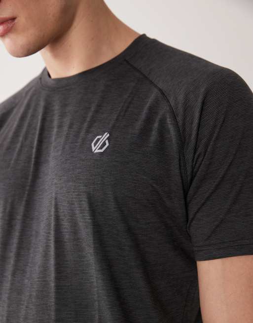 Dare 2b – Persist – Leichtes T-Shirt in meliertem Schwarz mit reflektierendem Detail, 5 von 5
