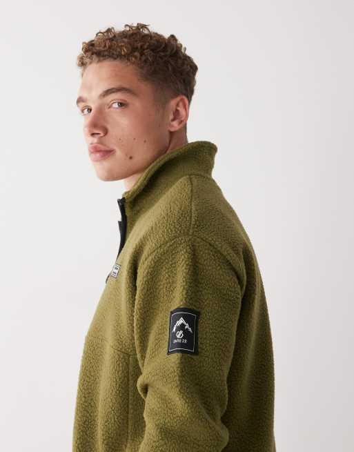 Dare 2b - Pile verde con zip corta, 4 di 5