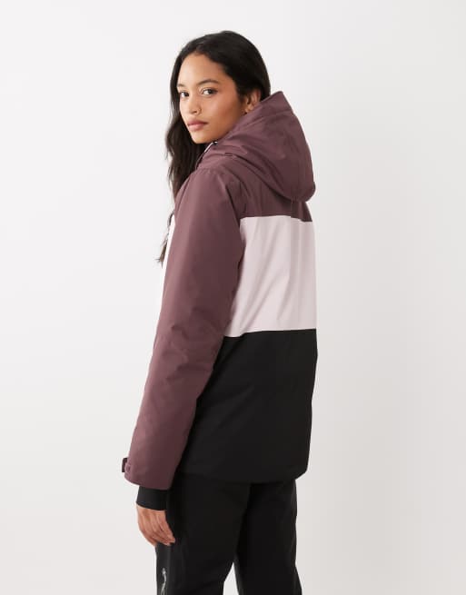 Dare 2b Powder waterproof hooded insulated jacket in huckleberry pink haze, 4 of 4