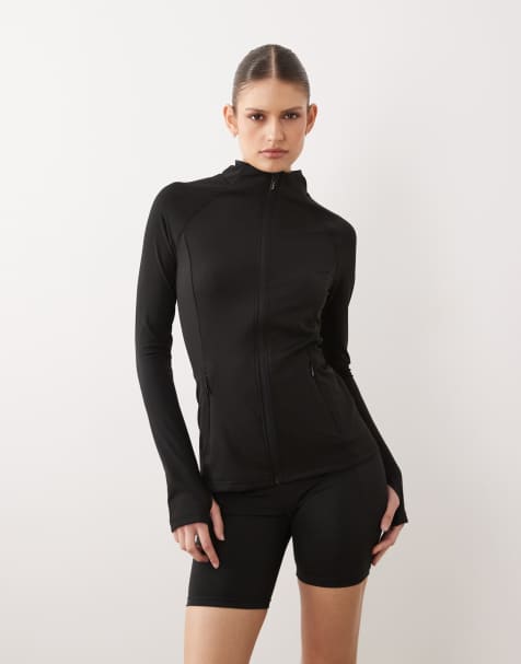 Dare 2b Quick-dry stretchy refresh full zip stretch midlayer in black