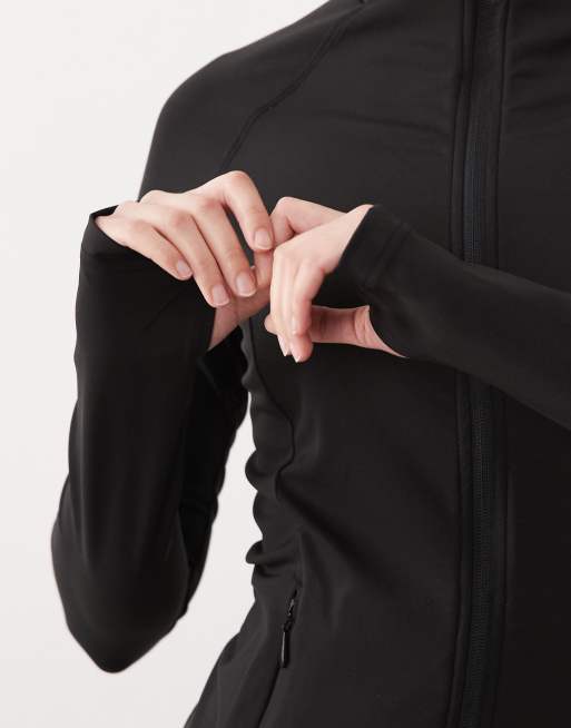 Dare 2b Quick-dry stretchy refresh full zip stretch midlayer in black, 2 of 4
