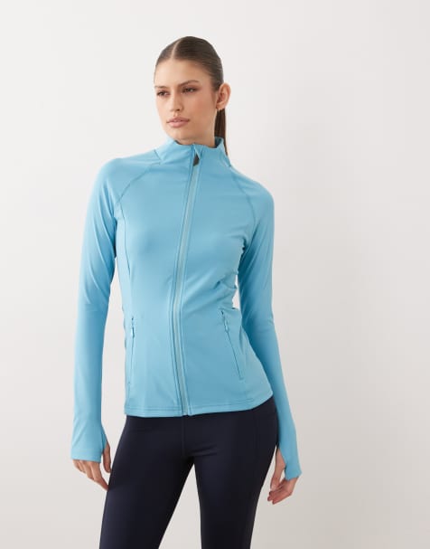 Dare 2b Quick-dry stretchy refresh full zip stretch midlayer in nordic blue - view 1