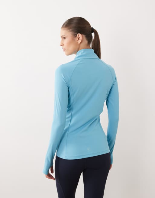 Dare 2b Quick-dry stretchy refresh full zip stretch midlayer in nordic blue, 2 of 4