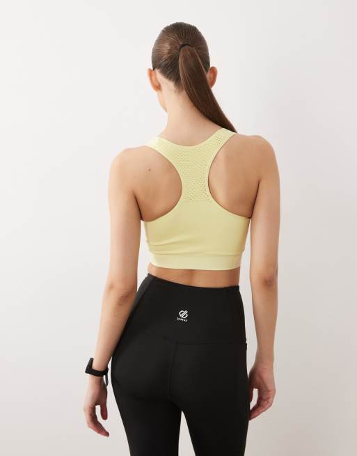 Dare 2b Racerback don't sweat it ii sports bra in wax yellow, 2 of 4