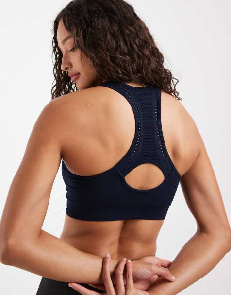 Dare 2b Racerback react sports bra in navy - view 1
