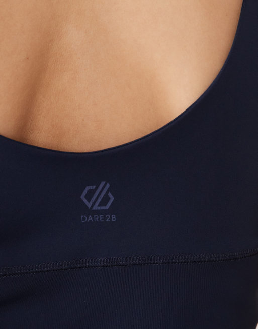 Dare 2b - Refresh - Sneldrogende cropped tanktop met superstretch in marineblauw, 4 van 4