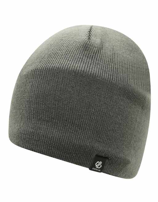 Dare 2b Rethink embroidered fleece-lined beanie in ebony grey, 2 of 3
