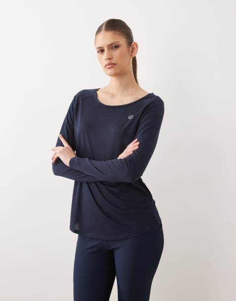 Dare 2b - Serenity - T-shirt a maniche lunghe leggera blu navy ad asciugatura rapida - view 1