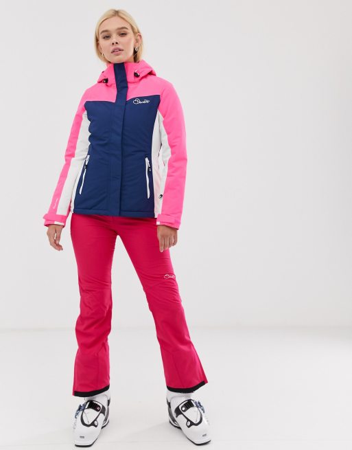 Dare 2b Ski Prosperity Jacket in pink ASOS