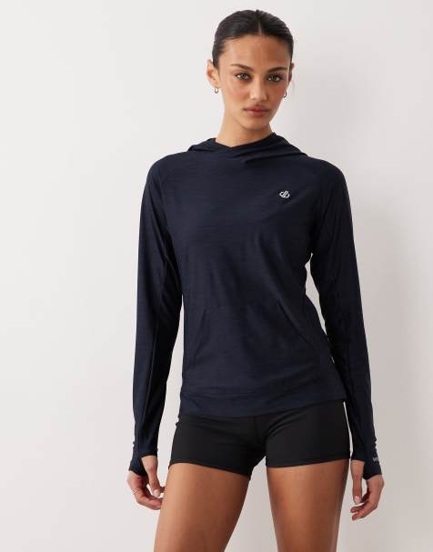 Dare 2b – Sprint City – Leichter, schnelltrocknender Kapuzenpullover in Marineblau - view 1