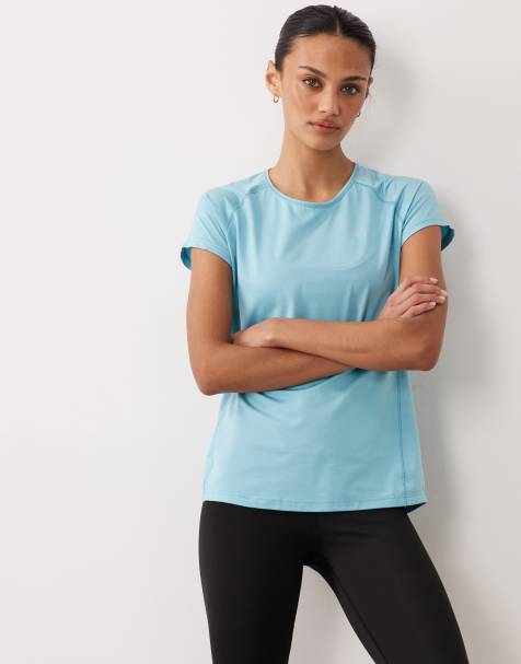 Dare 2b Stretchy corral lightweight t-shirt in nordic blue