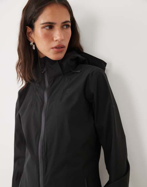 Dare 2b Switch up ii waterproof hooded shell jacket in black, 3 of 4