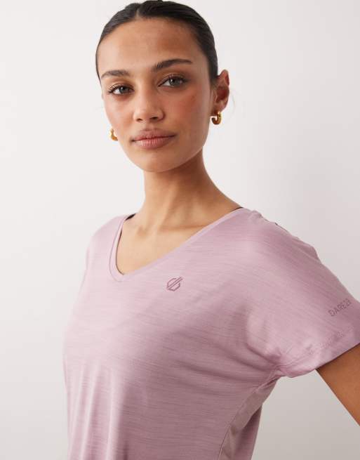 Dare 2b - T-shirt leggera riflettente color malva sfumato, 4 di 4