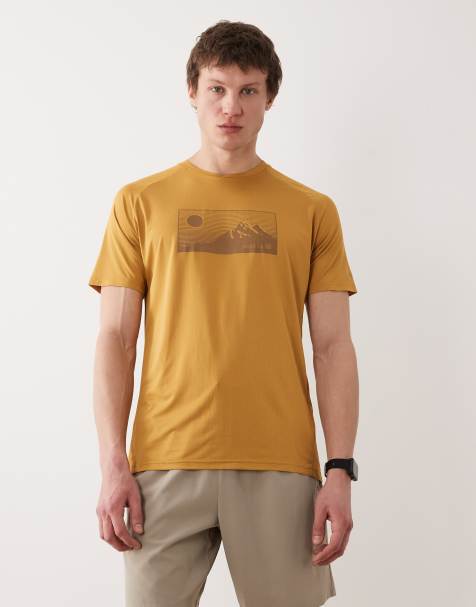 Dare – 2b – Tech II – Reflektierendes, leichtes T-Shirt in Holzbraun - view 1