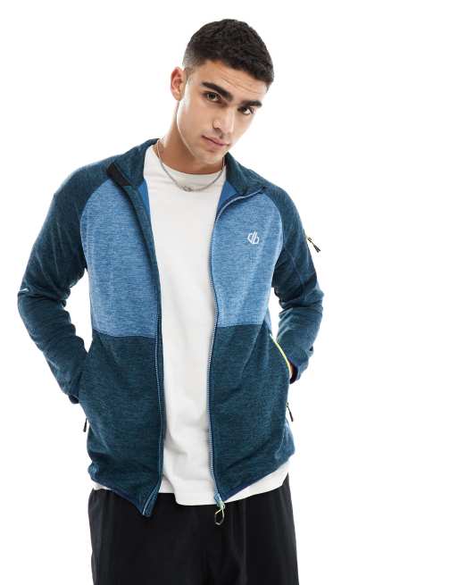  Dare 2b Torrek full zip fleece in moonlight denim neon spring