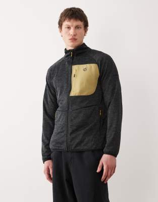 Torrek II - Atmungsaktive Fleecejacke in Boa mit Reißverschluss-Schwarz Schwarz L