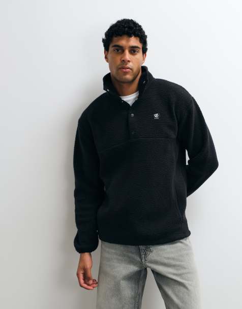Dare 2b Twin tip snap fleece in black - view 1