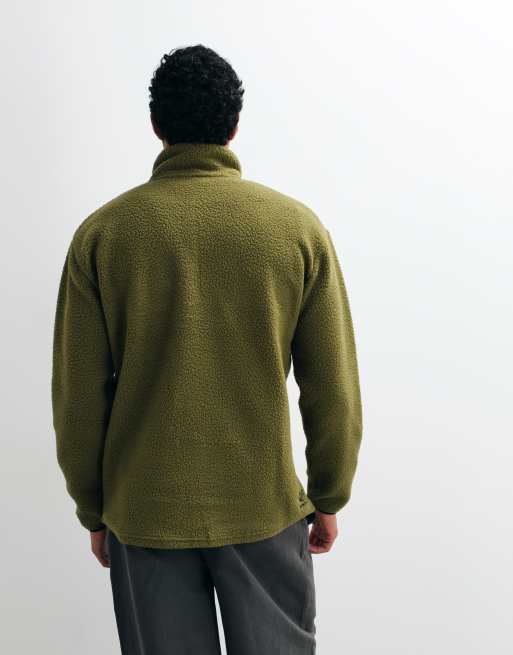 Dare 2b Twin tip snap fleece in martini olive, 4 of 5
