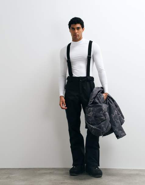 Dare 2b Waterproof achieve iii salopettes in black - view 1