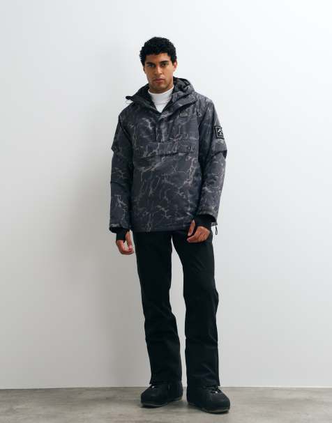 Dare 2b Waterproof freeride overhead iii insulated jacket in dark cracked print - view 1