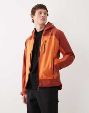 Dare 2b Waterproof hooded torrek iii jacket in burnt orange