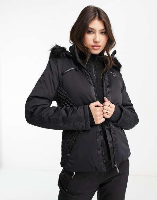 Dare 2Be Mastery Ski Jacket in black | ASOS