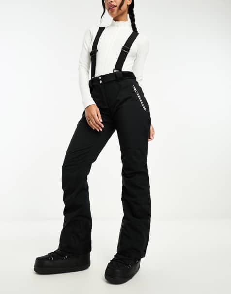 Plt Ski Black Scuba Fit And Flare Pants