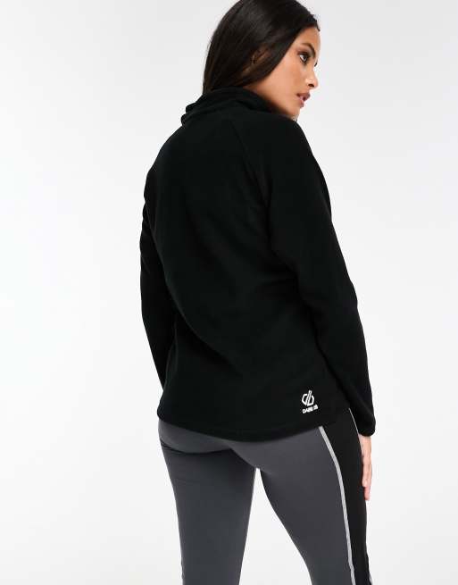 Dare2B - Pile nero con zip corta, 3 di 4