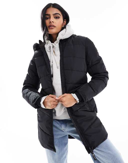 Dare2B Waterproof Insulated Jacket with removable faux fur trim in ...