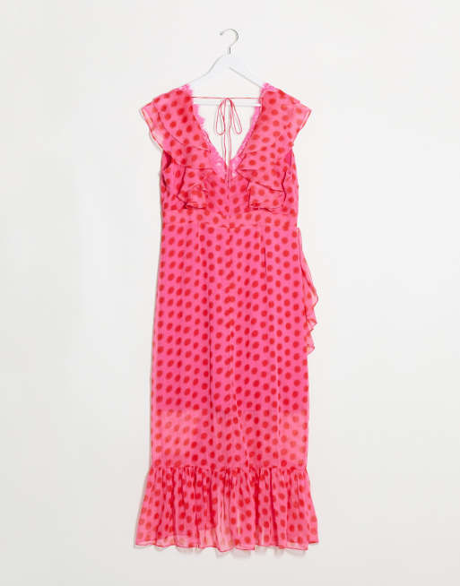 Asos red polka sales dot dress