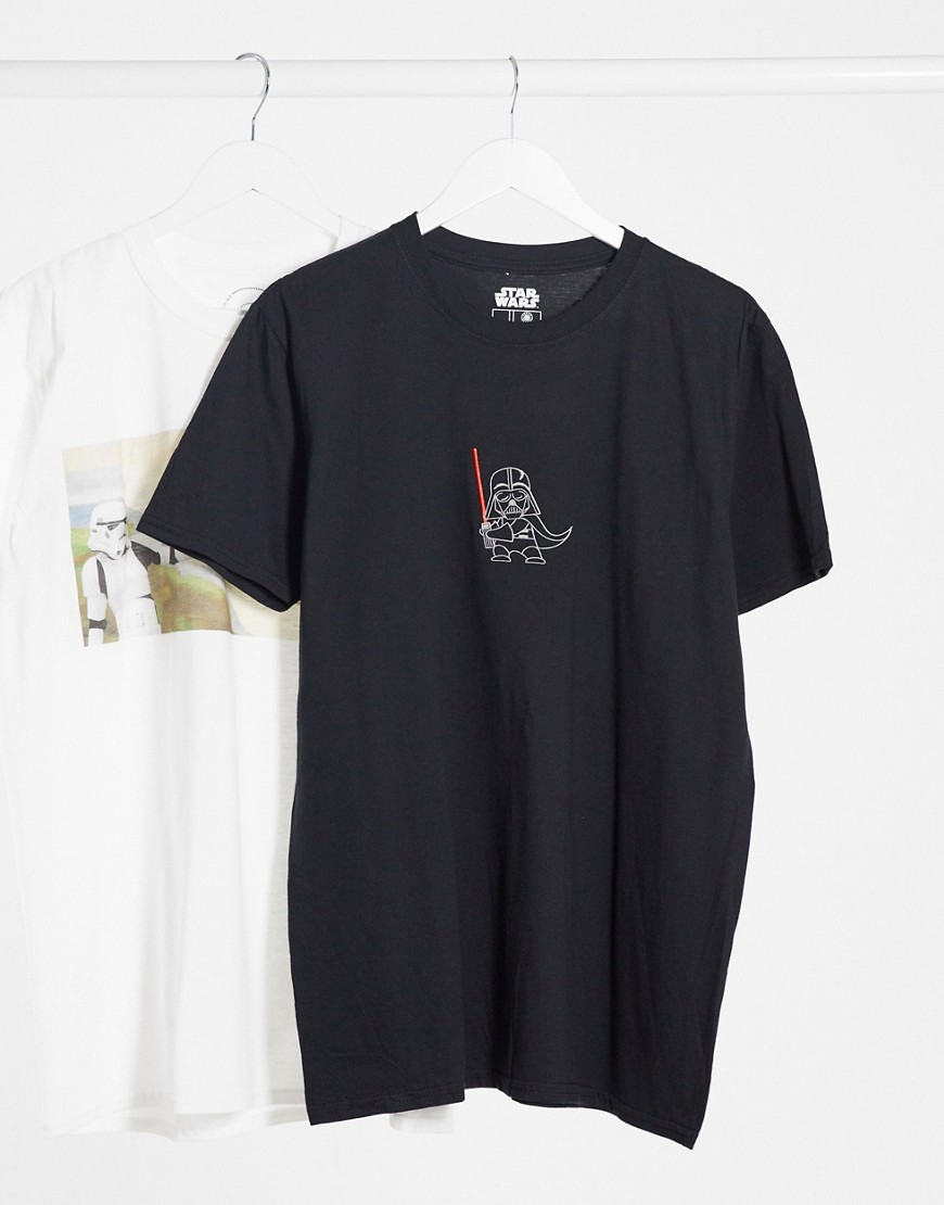 фото Darth vador embroiered oversized t-shirt-черный poetic brands