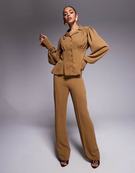 Daska trouser co-ord in Cinnamon  