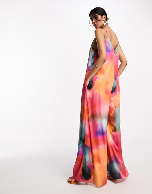 Daska – Bunt gemusterter Jumpsuit mit weitem Bein und abnehmbarem Einsatz, 3 von 4