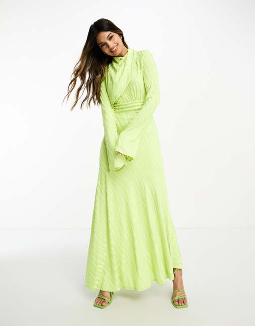 Asos high clearance neck maxi dress