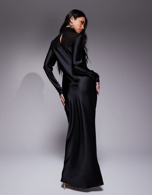 【新品タグ付き】Acka. sheer shoulder dress 黒 S sheer shoulder dress – Acka online store