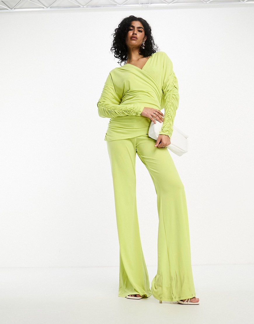 jumpsuit in lime green