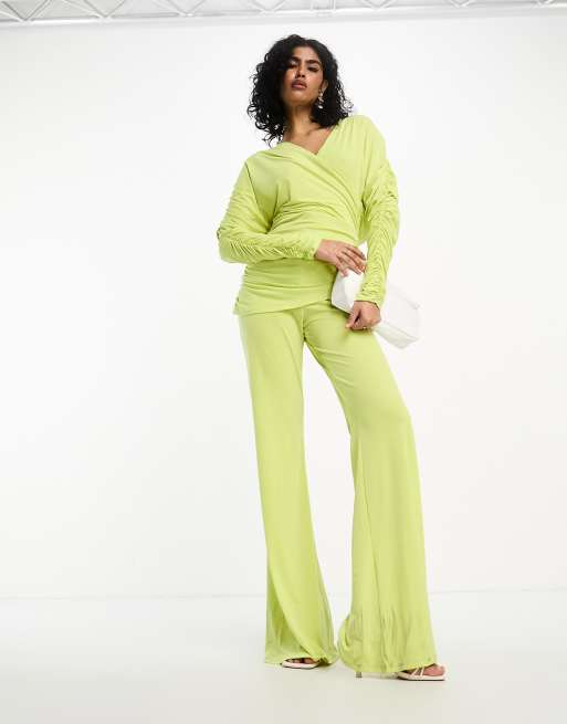 Daska jumpsuit in lime green