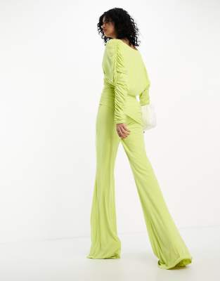 Lime green sale and black jumpsuit