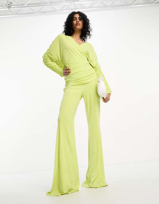 Daska jumpsuit in lime green