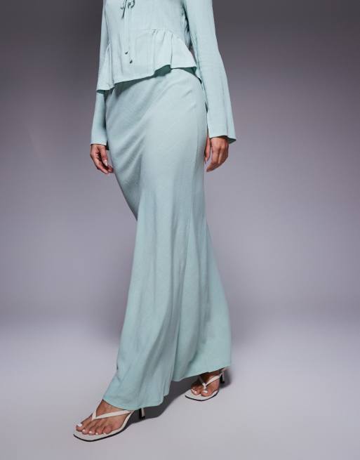 Daska linen skirt co-ord in sage, 5 of 5