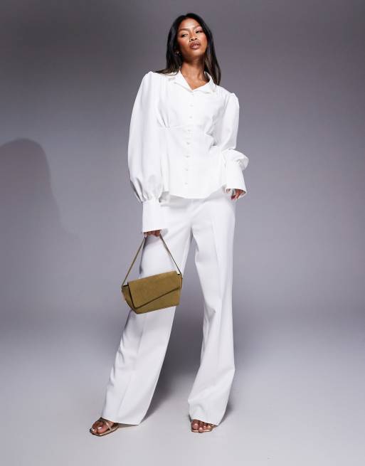 Daska pants in cream (Part of a set) 