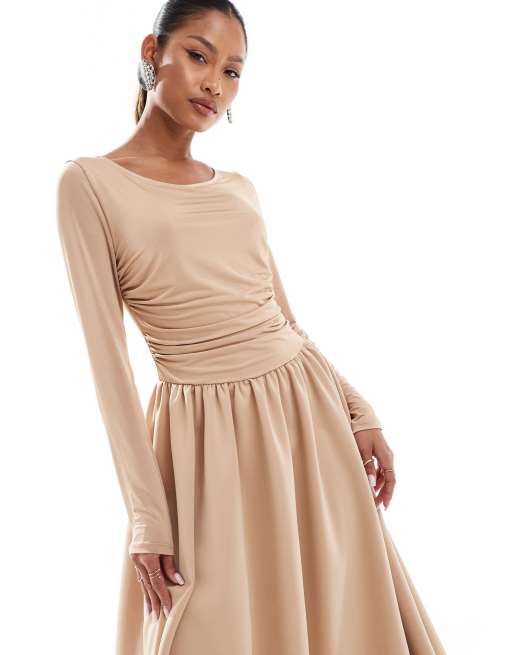lace knee length cocktail dress Kiyonna Women's Mademoiselle Lace Cocktail Dress with Sleeves main image 1