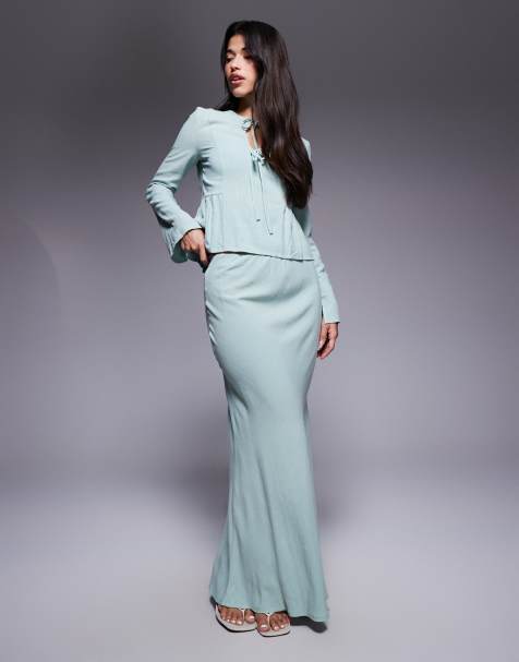 Daska – Set aus Leinen in Salbeigrün - view 1