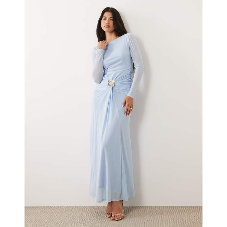 gauze cotton dresses ERES Leto Maxi Dress Mediterranean Blue Cotton Gauze Size Small/Medium –  Celebrity Owned