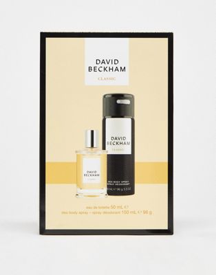 David Beckham Classic EDT & Deodorant Body Spray Gift Set for Him 50ml