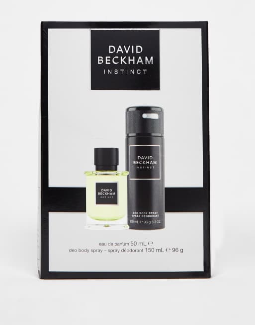 David Beckham Instinct EDP & Deodorant Body Spray Gift Set for Him 50ml ...