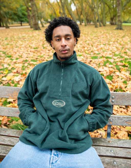  DBDNS forest green fleece with oval logo embroidery