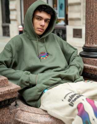  DBDNS green hoodie with dream casino embroidery